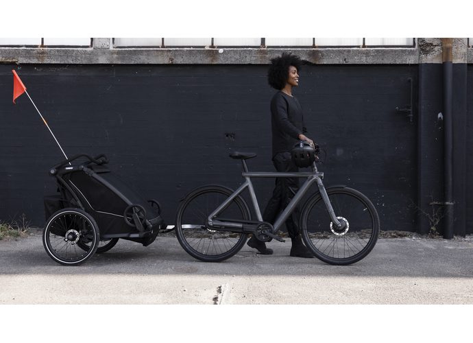 Thule Chariot Sport 2 podwójna czarna przyczepka rowerowa